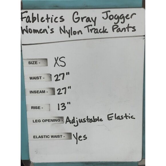 Fabletics Womens Ultra High-Waist Gray Nylon Jogger Track Pant Sz XS Lightweight - Picture 12 of 12